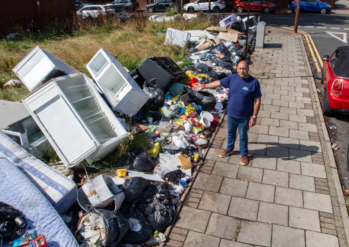 Furious residents' anger over huge mountain of fly-tipped rubbish on 'Walking Dead' estate attracting rats